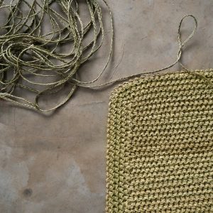 Rectangular Crochet Lutindzi Floor Mat Madwa