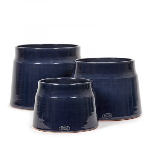 Blue Flower Pots in Various Sizes
