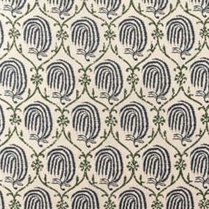 Alternative view of Trellis Indigo on Cotton