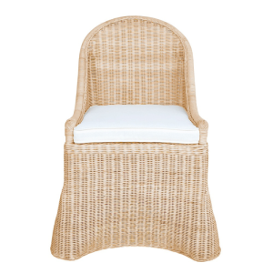 Alternative view of Scalloped Rattan Side Chair