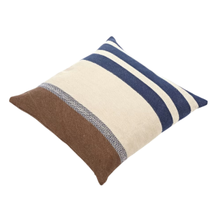 Alternative view of Belgian Cushion: MARINA STRIPE INDIGO
