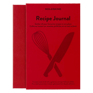 Moleskine Recipe Journal hardcover guided notebook for recording recipes cooking notes and food inspiration