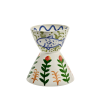 Serax Aguaje Mix vase hand-painted ceramic sculptural décor piece by Santiago de Borja with fish and floral motifs