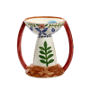 Serax Charapita Mix vase large hand-painted ceramic sculptural décor piece by Santiago de Borja with fish and botanical motifs