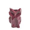 Serax Owl Vase aubergine stoneware sculptural owl-shaped vase by Marni from the After Midnight collection