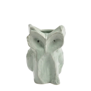 Serax Owl Vase light blue stoneware sculptural owl-shaped vase by Marni from the After Midnight collection