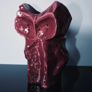 Alternative view of Marni Owl Vase: Aubergine