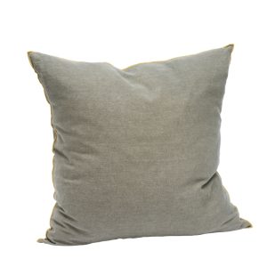 Linen Piped Scatter: Mustard/ Grey