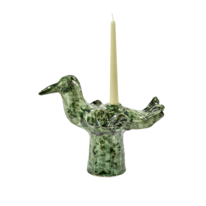 Serax Cosas Lindas green candle holder stoneware sculptural decorative home décor piece by Bela Silva