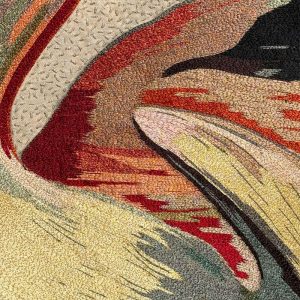 Alternative view of Beaded Embroidered Flamingo