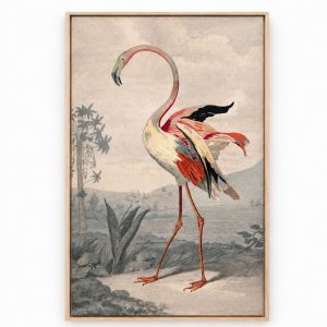 Beaded Embroidered Flamingo