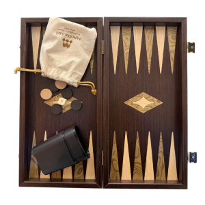 Alternative view of Chess & Backgammon Combo Set: Walnut & Oak Wood