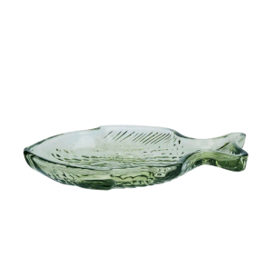 Alternative view of Glass Fish Tray Green Medium