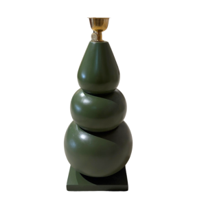 Marrakech Table Lamp Green with Red Shade - Image 3