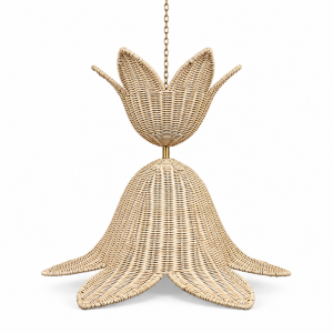 Wicker Flower Hanging Lamp
