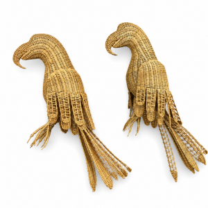 Alternative view of Wicker Parrot in Various Sizes